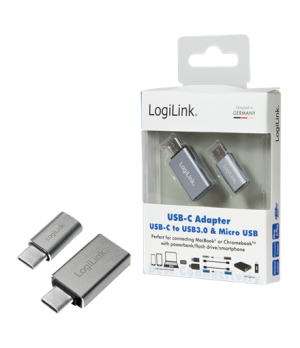 Logilink | USB-C to USB3.0 and Micro USB Adapter | USB 3.1 type-C | USB 3.0, Micro USB 2.0