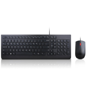 Lenovo | Essential | Essential Wired Keyboard and Mouse Combo - US English with Euro symbol | Black | Keyboard and Mouse Set | W