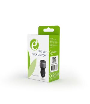 EnerGenie | EG-U2QC3-CAR-01 | 2-port USB car quick charger | 5 V | Car charger