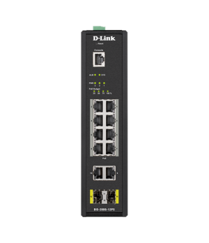 D-LINK DIS-200G-12PS L2 Managed Industrial Switch with 10 10/100/1000Base-T and 2 1000Base-X SFP ports | D-Link | Switch | DIS-2