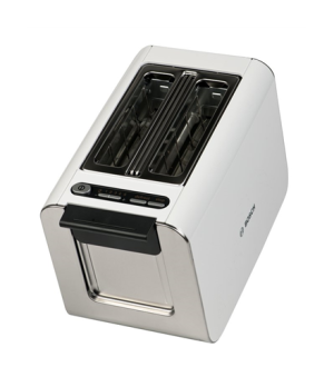 Bosch | TAT8611 | Toaster | Power 860 W | Number of slots 2 | Housing material Stainless steel | White/ silver