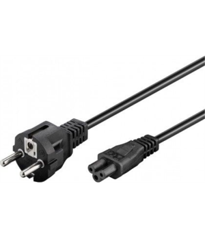 Goobay | Power supply cord (safety plug) | 93586 | Black Safety plug (type F, CEE 7/7) | Device socket C5