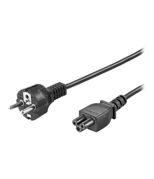 Goobay | Power supply cord (safety plug) | 93586 | Black Safety plug (type F, CEE 7/7) | Device socket C5