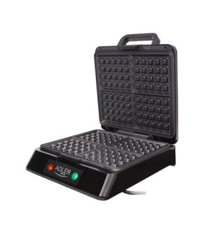 Adler | Waffle maker | AD 3036 | 1500 W | Number of pastry 4 | Belgium | Black