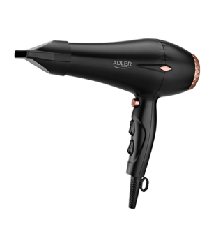 Adler | Hair Dryer | AD 2244 | 2000 W | Number of temperature settings 3 | Ionic function | Diffuser nozzle | Black