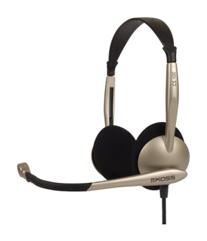 Koss | Headphones | CS100 | Wired | On-Ear | Microphone | Black/Gold