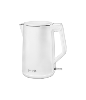 Gorenje | Kettle | K15DWW | Electric | 2200 W | 1.5 L | Plastic + metal | 360° rotational base | White