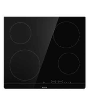 Gorenje | ECT641BSC | Hob | Vitroceramic | Number of burners/cooking zones 4 | Touch | Timer | Black | Display