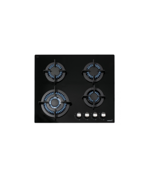 CATA | ENCIMERA CCI 6031 BK | Hob | Gas on glass | Number of burners/cooking zones 4 | Rotary knobs | Black