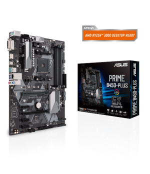 Asus | PRIME B450-PLUS | Processor family AMD | Processor socket AM4 | Memory slots 4 | Number of SATA connectors 6 x SATA 6Gb/s