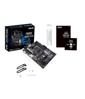 Asus | PRIME B450-PLUS | Processor family AMD | Processor socket AM4 | Memory slots 4 | Number of SATA connectors 6 x SATA 6Gb/s