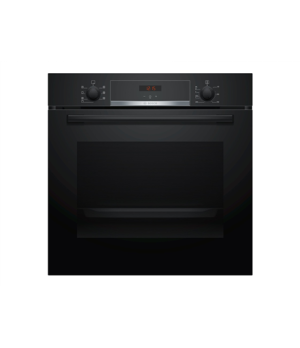 Bosch | HBA533BB0S | Oven | 71 L | A | Multifunctional | EcoClean | Push pull buttons | Height 60 cm | Width 60 cm | Black