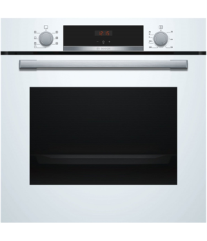 Bosch | HBA533BW0S | Oven | 71 L | A | Multifunctional | EcoClean | Push pull buttons | Height 60 cm | Width 60 cm | White