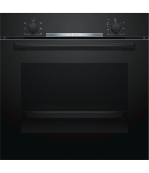 Bosch | HBA530BB0S | Oven | 71 L | A | Multifunctional | EcoClean | Push pull buttons | Height 60 cm | Width 60 cm | Black