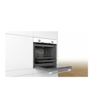 Bosch | HBA530BW0S | Oven | 71 L | A | Multifunctional | EcoClean | Push pull buttons | Height 60 cm | Width 60 cm | White