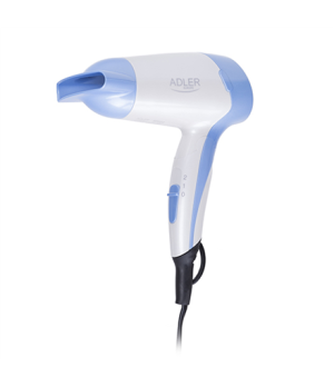 Adler | Hair Dryer | AD 2222 | 1200 W | Number of temperature settings 1 | White/blue