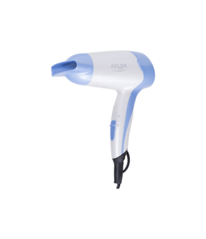 Adler | Hair Dryer | AD 2222 | 1200 W | Number of temperature settings 1 | White/blue