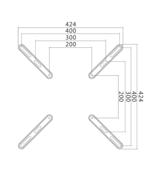 Logilink BP0029, VESA Adapter up to 400x400 | Logilink | Wall mount | 32-55 " | Maximum weight (capacity) 30 kg | Black