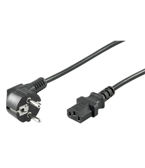 Goobay | Cold-device connection cord, angled | Black