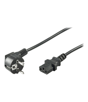 Goobay | Cold-device connection cord, angled | Black