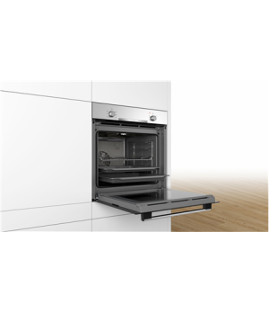 Bosch | HBA530BS0S | Oven | 71 L | A | Multifunctional | EcoClean | Push pull buttons | Height 60 cm | Width 60 cm | Stainless s