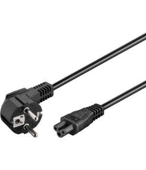 Goobay | Power supply cord (CEE/7/7 to mickey), angled | 68004 | Black