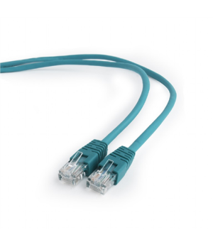 Gembird PP12-1M/G Green Patch cord cat. 5E molded strain relief 50u"