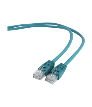 Gembird PP12-1M/G Green Patch cord cat. 5E molded strain relief 50u"