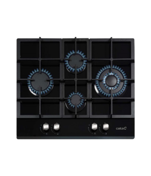 CATA | Hob | LCI 6031 B | Gas on glass | Number of burners/cooking zones 4 | Rotary knobs | Black