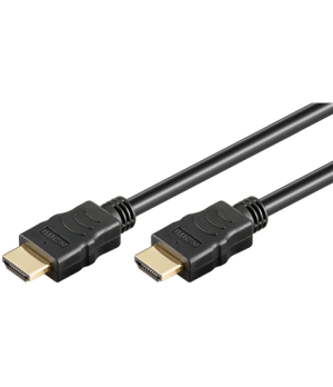 Goobay | Black | HDMI male (type A) | HDMI male (type A) | High-speed HDMI cable with Ethernet | HDMI to HDMI | 1 m