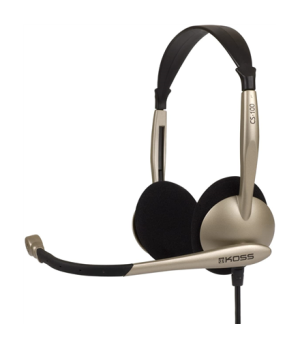 Koss | Headphones | CS100USB | Wired | On-Ear | Microphone | Noise canceling | Gold