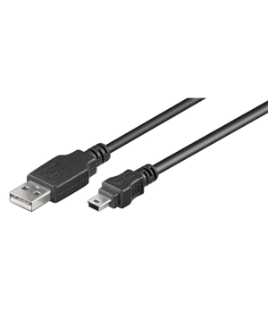 Goobay 50767 USB 2.0 Hi-Speed cable, black, 1.8 m | Goobay | USB-A to mini-USB