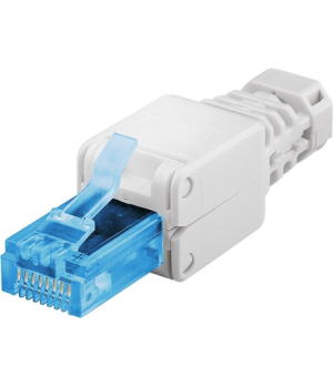 Goobay 59227 Tool-free RJ45 network connector CAT 6A UTP unshielded | for 3 different cable OD: up to 5.2mm/ 6.4mm/ 7.5mm   UTP 