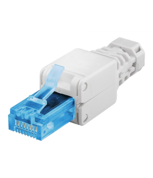 Goobay 59227 Tool-free RJ45 network connector CAT 6A UTP unshielded | for 3 different cable OD: up to 5.2mm/ 6.4mm/ 7.5mm   UTP 