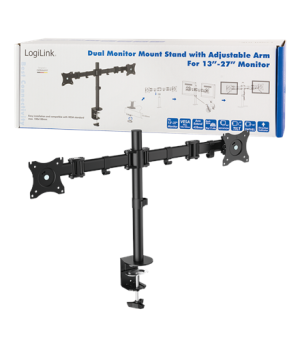 Logilink BP0022 Dual Monitor Desk mount, 13"-27", arm 428mm | Logilink