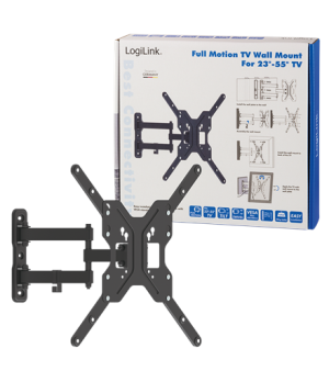 Logilink BP0016 TV Wall mount, 23"-55", tilt +15°-15°,swievel +-90°, 395mm | Logilink