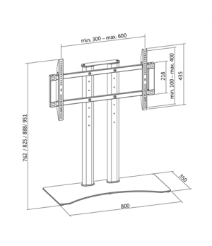 Logilink BP0024 TV Tabletop stand, 37"-65 | Logilink