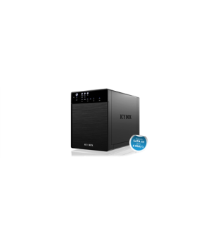 ICY BOX  IB-3640SU3, external 4-bay JBOD system for 3,5“ SATA I/II/III HDD, USB 3.0 + eSATA, black | Raidsonic