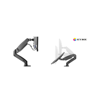 ICY BOX IB-MS303-T Monitor stand with desk mounted base for a screen size up to 27" | Raidsonic