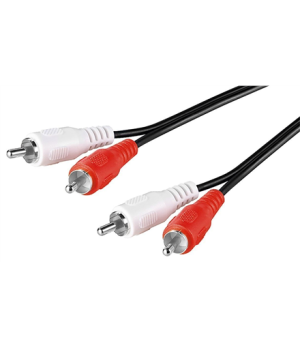 Goobay | Stereo RCA cable 2x RCA | 50030 | 2 RCA male (audio left/right) | 2 RCA male (audio left/right)