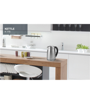 Gorenje | Kettle | K17S | Electric | 2000 W | 1.7 L | Stainless steel | 360° rotational base | Stainless steel