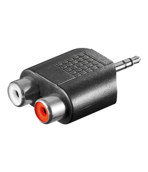 Goobay | RCA adapter. AUX jack 3.5 mm male to 2 stereo female | 11604