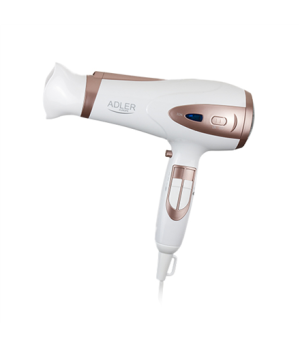 Adler | Hair Dryer | AD 2248 | 2400 W | Number of temperature settings 3 | Ionic function | Diffuser nozzle | White