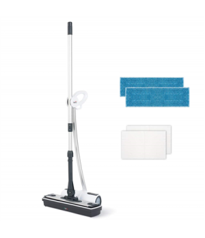 Moppy with sanitising base | Cordless operating | Washing function | White