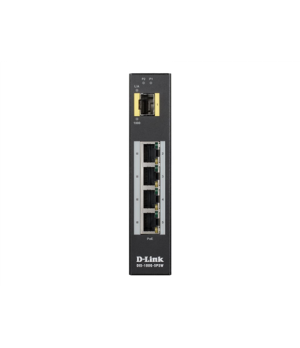 D-LINK  DIS-100G-5PSW L2 Unmanaged Industrial Switch with 4 10/100/1000Base-T ports and 1 1000Base-X SFP  ports | D-Link | 60 mo