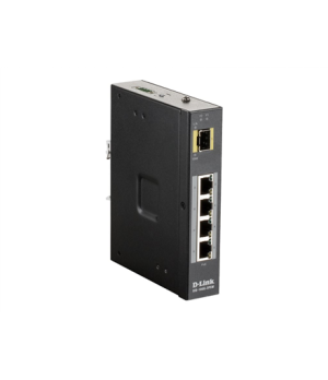 D-LINK  DIS-100G-5PSW L2 Unmanaged Industrial Switch with 4 10/100/1000Base-T ports and 1 1000Base-X SFP  ports | D-Link | 60 mo