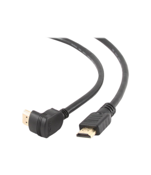 Cablexpert | HDMI High speed 90 degrees male to straight male connectors cable, 19 pins gold-plated connectors | HDMI 19pin male