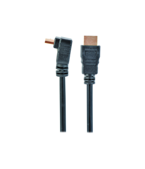 Cablexpert | HDMI High speed 90 degrees male to straight male connectors cable, 19 pins gold-plated connectors | HDMI 19pin male