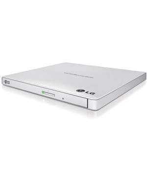 H.L Data Storage | Ultra Slim Portable DVD-Writer | GP57EW40 | Interface USB 2.0 | DVD±R/RW | CD read speed 24 x | CD write spee
