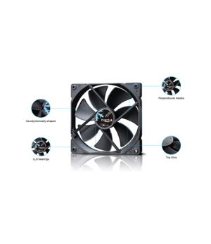 Fractal Design | Dynamic X2 GP-12 | Black blades, black frame | Case fan